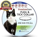 Premium Care Flea And Tick Collar For Cats | Prevents And Removes Fleas, Ticks, Lice And Mosquitos In 24 Hours | 8 Months Protection | 100% Natural Essential Oil Flea And Tick Prevention For Cats