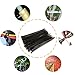 Simple Deluxe 200-Pack 8 Inch Self-Locking Versatile Nylon Cable Wire Zip Ties in Black & White