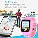 [2020 Updated]4G Kids Smartwatch with GPS Tracker, Touch Screen Boys Girls Watch Phone Waterproof with Remote Monitoring/SOS/Game/Pedometer/FaceTalk/2-way Call, Kids Christmas Birthday Gift Toys(Pink)
