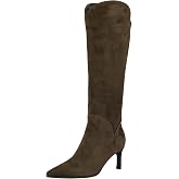 GUESS Women's Palisa Boot, Medium Green Suede 310, 10