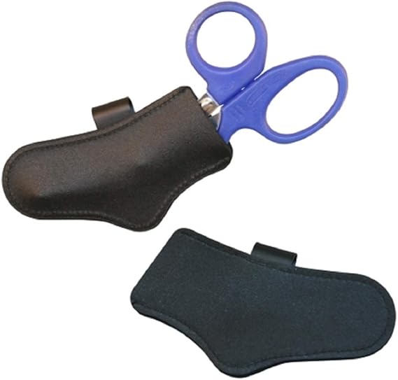 EMT Leather Trauma Shears Holder (Shears Sheath) with Metal