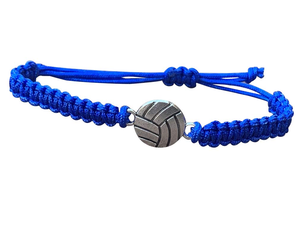 Sportybella Volleyball Charm Bracelet- Adjustable Bracelets with Volleyball Charm. Ideal Volleyball Gifts & Souvenir for Volleyball Players. Unisex Friendship Bracelet