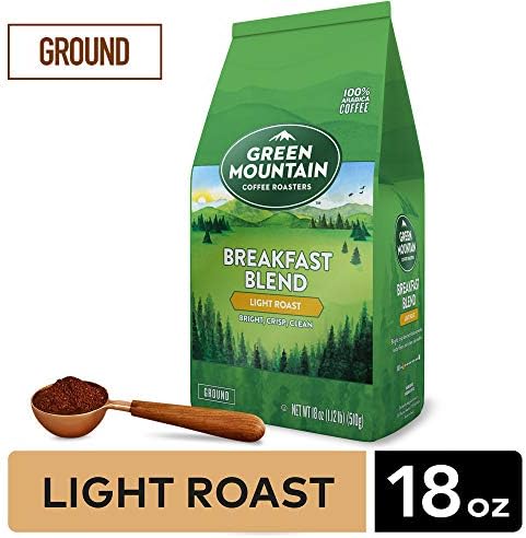 Gmcr7 Green Mountain Coffee Roasters Breakfast Blend Ground Coffee Light Roast 18 Oz