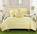 Chic Home Madrid Bedding Set, King, Yellow
