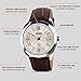 Aposon Men's Classic Quartz Wrist Watch,Roman Numeral Business Watch Casual Analog Watches Waterproof with Leather Band - Brown