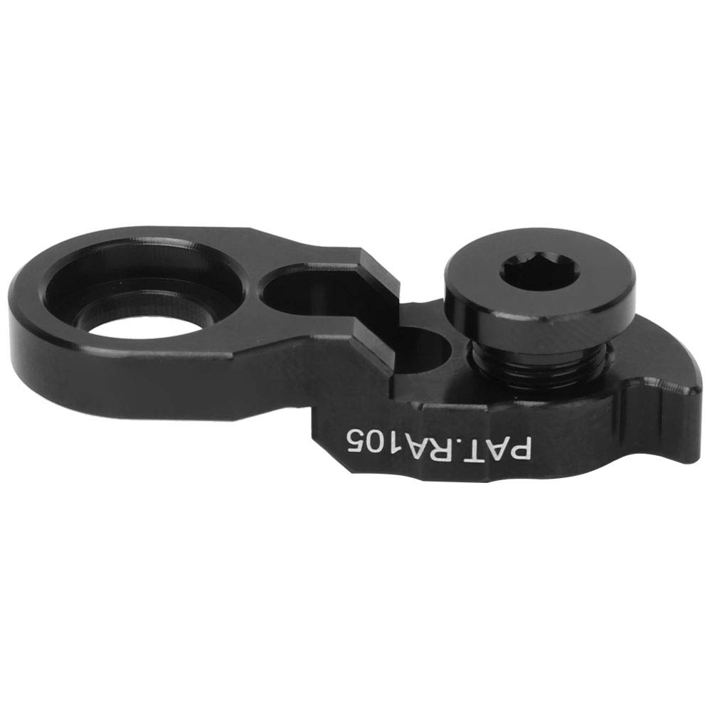 Syrisora RISK Bicycle Rear Derailleur Hanger Extension Bike Frame Tail Hook Extender for 34T-52T (black)