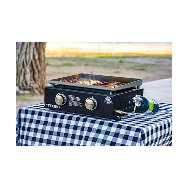 PIT-BOSS-PB336GS-2-Burner-Table-Top-Gas-Cast-Iron-Griddle-Black