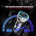 Car Charger Dual Port Fast Charge Metal Blue LED Light Smart USB Car Adapter Compatible with iPhoneX,8,8 Plus,7 Plus,7S,6 Plus,6S,iPad,Tablet,Samsung Galaxy S9 S8,S7 Edge,HTC LG and More USB Device