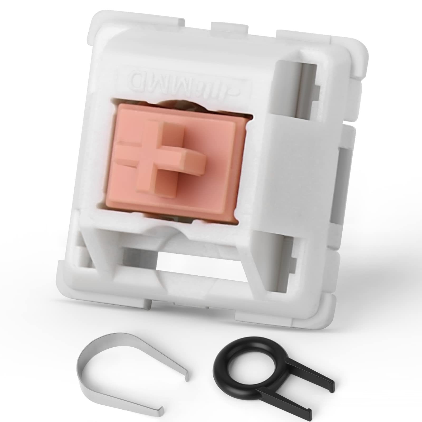 YIMAGUJRX Holy Panda Tactile Switch - 70g, 2mm Actuation, 4mm Bottom Out, 62g Spring Force, Pink