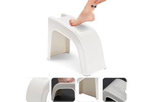 LXIANGN Shower Foot Rest for Shaving Legs, Non-Slip Shower Foot Stool Sturdy Pedicure Foot Rest Stand for Inside Shower,Bath Spa (Beige)