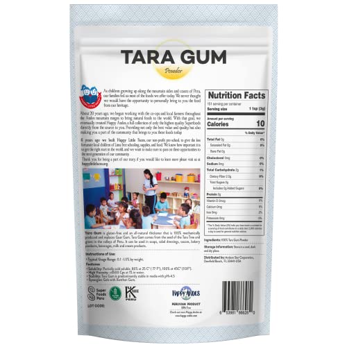 TARA GUM POWDER – ALL-NATURAL THICKENING AGENT FOR BAKING & ICE CREAM, GLUTEN FREE ALTERNATIVES TO GUAR, LOCUST BEAN AND XANTHAN GUM, KOSHER AND VEGAN-FRIENDLY, NON-GMO, 16 OZ