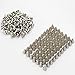 Sutemribor 200 Pieces 7mmx9.5mm Silver Bullet Cone Spike and Stud Metal Screw Back for DIY Leather Crafts