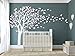 LUCKKYY Tree Blowing in The Wind Tree Wall Decals Wall Sticker Vinyl Art Kids Rooms Teen Girls Boys Wallpaper Murals Sticker Wall Stickers Nursery Decor Nursery Decals (Light White Purple+Pink)