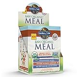 Garden of Life Meal Replacement - Organic Raw Plant Based Protein Powder, Vanilla, Vegan, Gluten-Free, 10 Count Tray, Net Wt 22.9 Oz
