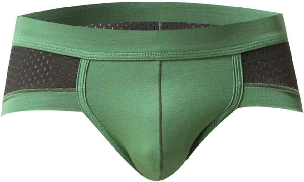 Hindom Men's See-Through Underwear Boxer Briefs Soft Mesh Underpants