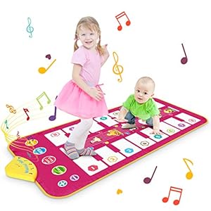 Magicfun-Piano-Mat-Music-Dance-Mat-Toy-for-Toddlers-Double-side-Keyboard-Play-mat-with-7-Animal-Sounds-Educational-Musical-Carpet-Gifts-for-Toddlers-Boys-Girls-over-3-years-old-110-x-52-cm Magicfun Piano Mat, Music Dance Mat Toy for Toddlers, Double side Keyboard Play mat with 7 Animal Sounds, Educational Musical Carpet Gifts for Toddlers Boys Girls over 3 years old, 110 x 52 cm.