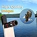 Universal 10X Optical Zoom Telephoto Clip On Lens High Definition Mobile Telescope Camera Lens for iPhone 7, LG, HTC, Sony and More (Black)