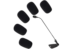 5-Pack Professional Foam Windshield for Shure CVG18-B/C - Studio-Grade Microphone Filter for Gooseneck Condenser Mics, Black 