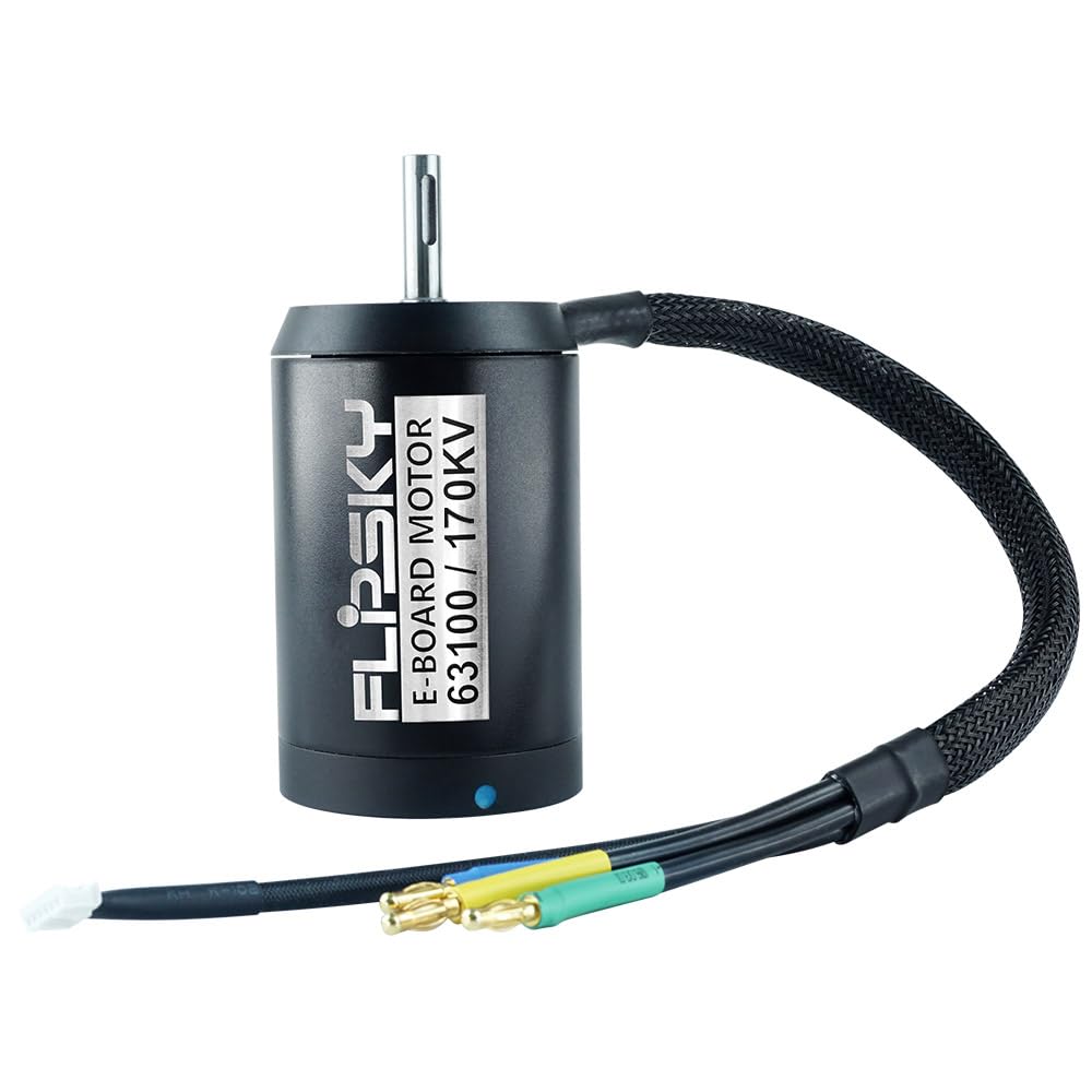 Photo 1 of Flipsky Sensored Outrunner Brushless DC Motor Battle Hardened 63100 190KV 5500W 8mm Round Shaft for Electric Skateboard,Longboard,Escooter,Ebike Esk8 DIY Kit Parts