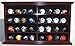 Pocket Pro Pocket Size Mini Football Helmet Display Case Cabinet Holders Rack w/UV Protection, Mahogany Finish