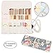 Teamoy Knitting Needles Holder Case(up to 14 Inches), Rolling Organizer for Straight and Circular Knitting Needles, Crochet Hooks and Accessories, Peony - NO Accessories Included