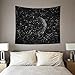 HAOCOO Starry Sky Pattern Wall Hanging Tapestry for Bedroom / Living Room / Dorm Accessories (51 x 60 Inch, Moon Constellations)