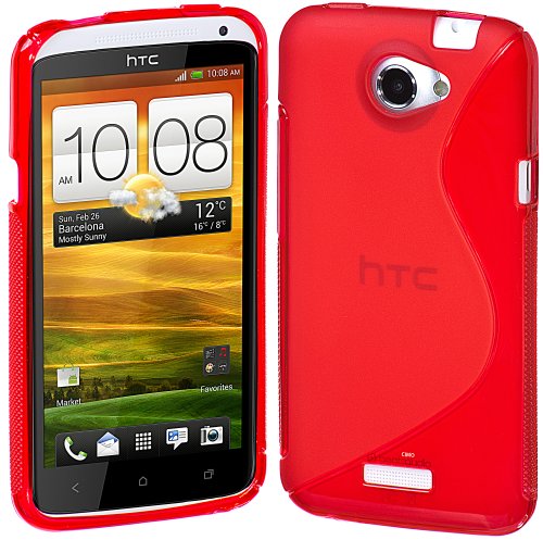 Cimo S-Line Back Case Flexible TPU Cover for HTC One X, One X+ - Red Cimo S-Line Back Case Flexible TPU Cover for HTC One X, One X+ - Red