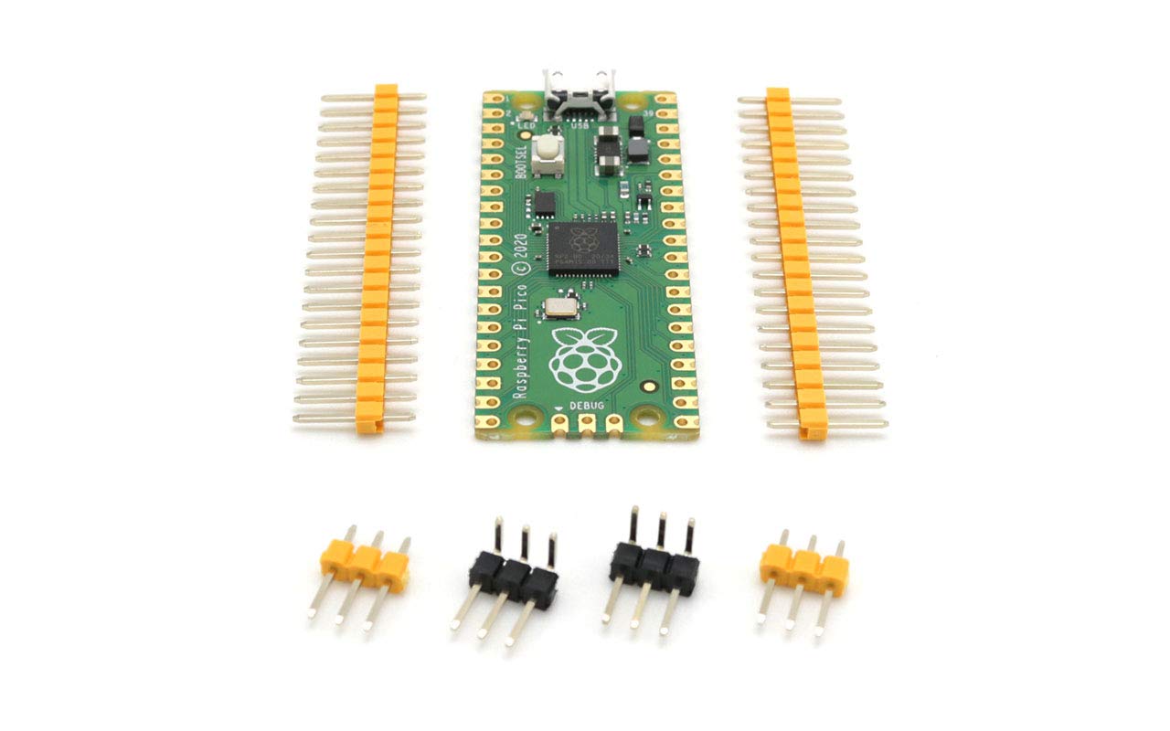 Raspberry Pi Pico Board Flexible Microcontroller Board Based on the Raspberry Pi RP2040 Chip Featured Dual-core ARM Cortex M0+, Flexible Clock Running up to 133 MHz