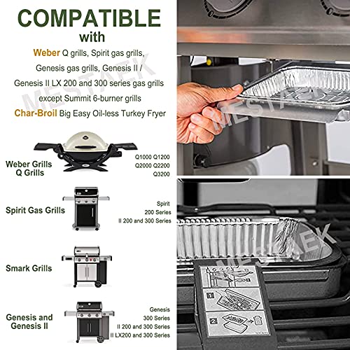 MASTAEK Grill Drip Pans 30 Packs Compatible Replace er 6415 Small 7.