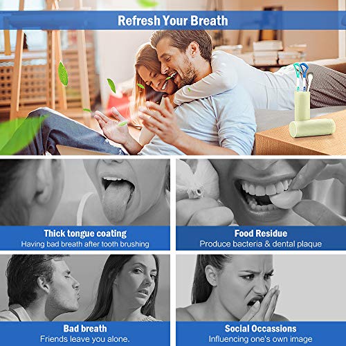 2 Tongue+Scraper+Cleaner+Stainless+Scraping