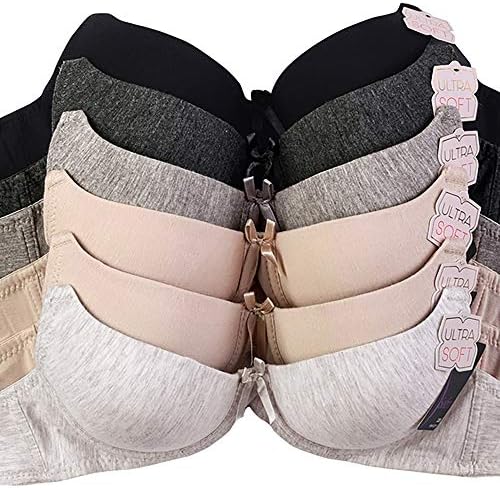 DailyWear Womens Everyday 6 Pack of Bras