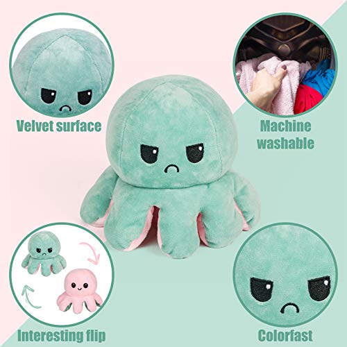 Thedttoy Reversible Octopus Plüsch Soft Toys Doppelseitige Flip Mood Reversible Octopus Plüsch Kuscheltiere Puppe… – Bild 6