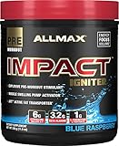 ALLMAX Nutrition Impact Igniter Pre-Workout Citrulline Malate Beta-Alanine Nac Blue Raspberry 11 6 oz 328 g