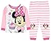 Disney Baby Girls' Minnie Mouse 2 Piece Pajama Sleepwear Set Pink
