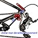 SABLUE FLOAT ON AXLE Bike Chain Keeper Holder Dummy Sleeping Hub Tool Bicycle Cleaning Transporting (RED)