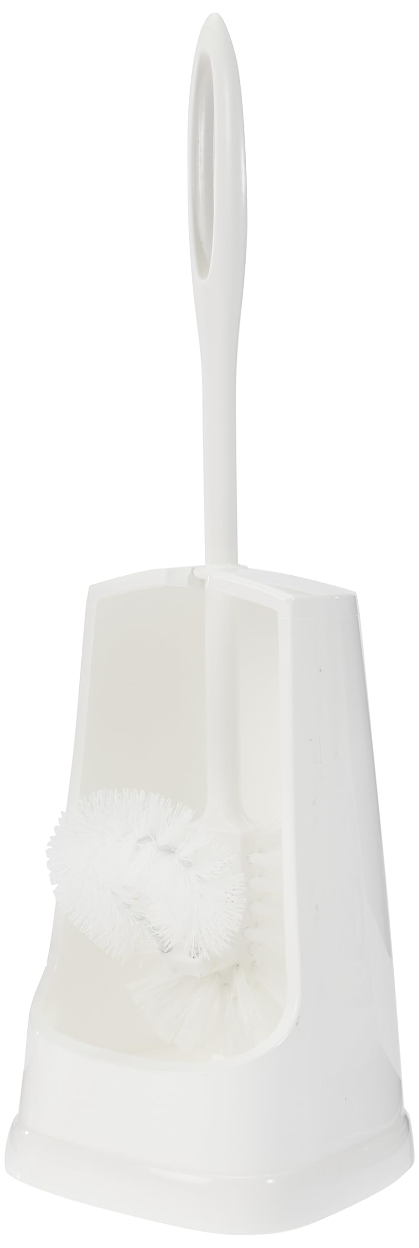 WENKO 19606100 WC brush set Simple White with rim cleaner, Plastic, 12 x 40.5 x 12 cm, White — image 1