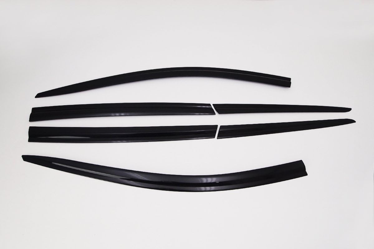 AUTO CLOVER Wind Deflectors Set for Ford Kuga 2012-2019 (6 pieces), Tinted Black - Image 3