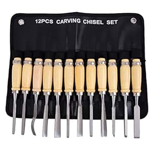 Ambienceo 12PCS Professional Wood Carving Chisel Ambienceo 12PCS Professional Wood Carving Chisel