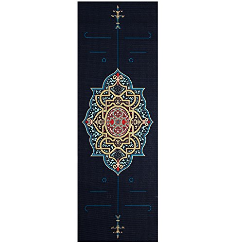 Chastep Pilates Mat Premium Print High Density Exercise & Fitness Mat Original Unique Alignment Marker System with Carrying Bag - Thumbnail 4