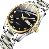 Amazon Watch, Men's TOP 1 Watch,Men's Weekender&Calendar Black/Brown Strap,Mens Watches,Classic Casual Watch with Black/Blue/White Dial,Waterproof 30M