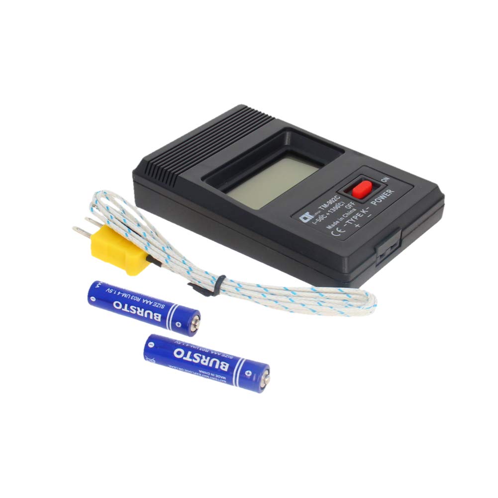 Othmro Soil Thermometer Backyard Metal Compost Thermometer 0-200C with 100mm Probe 1pcs