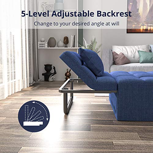 Smile Back Sleeper Chair Sofa Bed Ottoman Sleeper, Convertible Chair