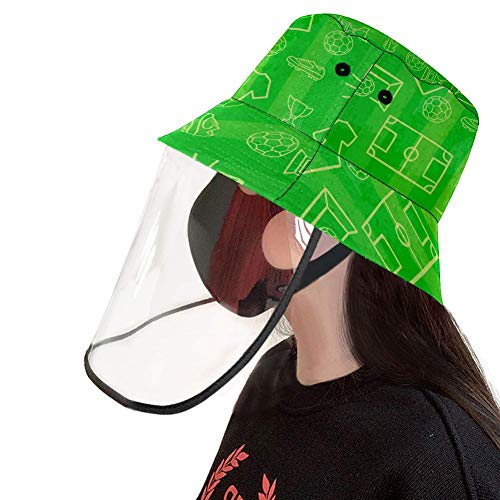 Grüner Jersey-Anglerhut mit Spuckschutz, winddicht, staubdicht – Bild 5