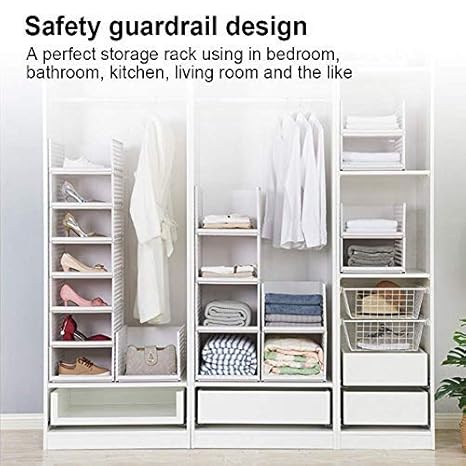 Houtby 2pcs Drawer Storage Racks Clothes Organizer Basket Shelf