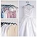 IEOKE Wide Shoulder Suit Hangers, Premium Wooden Hangers with 360° Swivel Hook and Locking Bar, Glossy Finish Hangers for Coats, Jackets, Sweaters and Heavy Clothes (6 Pack)
