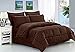 Jojo's Goods 8 Piece Down Alternative Bed in a Bag Comforter Set, King, Chocolate