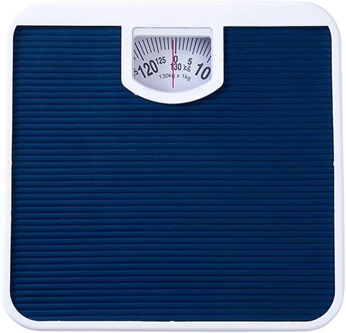 Professional Analog Bathroom Scale 287lb/130kg Capacity Extra Large Mechanical Dial Heavy Duty Professional Accurate Body Weight Scales Home Office Dorm Durable