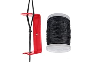 - QI HUO JU - Archery Bow String Separator Tool and Bowstring Serving Thread 131 yard/120m Bow Serving String Peep Sight Splitter Tool for Compound Bow Installer Maintenance Accessories