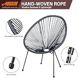 AOUXIN Acapulco 3-Piece Garden Furniture Set with Tempered Glass Table view 4