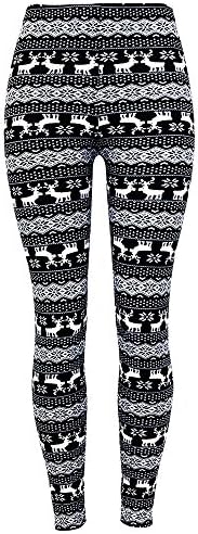 Moda Age Juniors &amp; Kids Ultra Soft Best Patterned Printed Leggings - (S/M &amp; L/XL Sizes) (Kids L/XL, Xmas Little Reindeers)